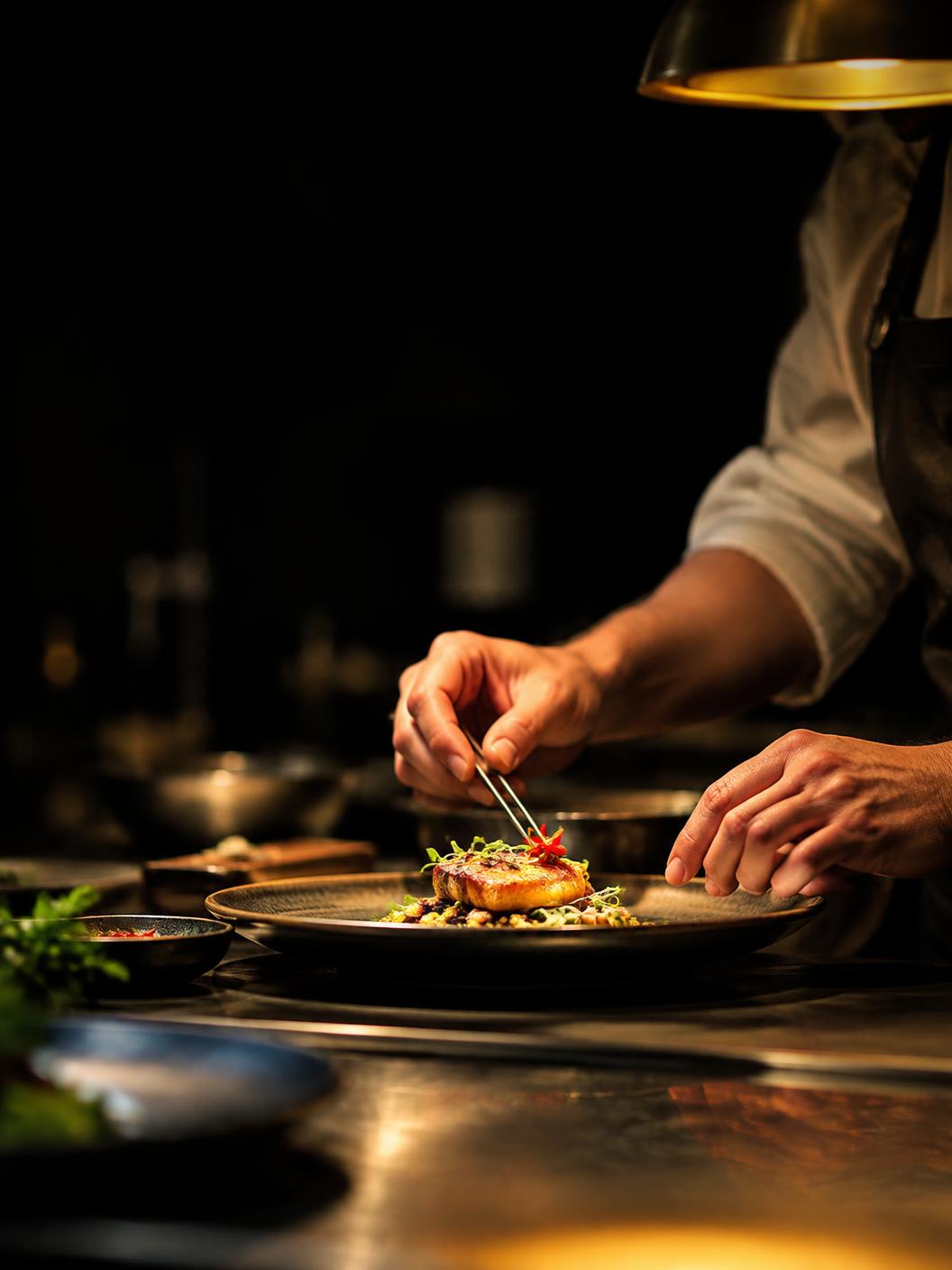 Concept imagery of cooking in the Bistro kitchen